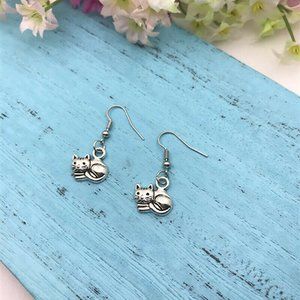 Kitten Silver Earrings